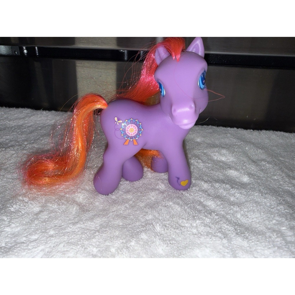 My Little Pony Rainbow Wishes Amusement Park Purple Round n' Round 2002 G3 Vtg